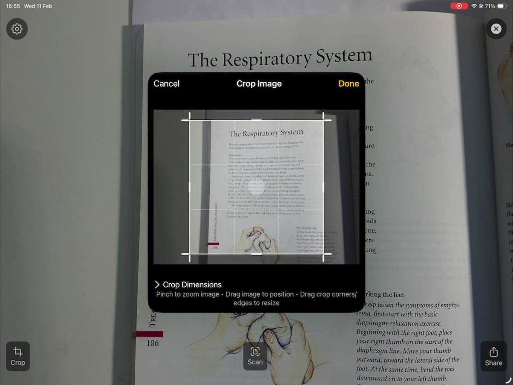 Sensory Reader screenshot on iPad